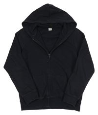 Tmavomodrá prepínaci mikina s kapucňou Tu