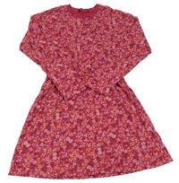 Fuchsiové kvetované šaty George