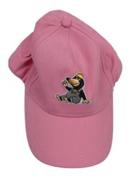 Růžová kšiltovka s krtkem 