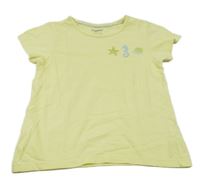 Žlté tričko s podmořskými zvieratkami Lupilu