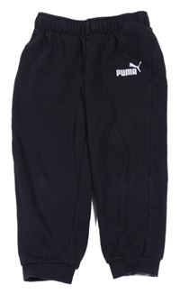 Černé tepláky s logem Puma