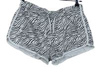 Dámské bílo-černé vzorované bavlněné kraťasy Primark 
