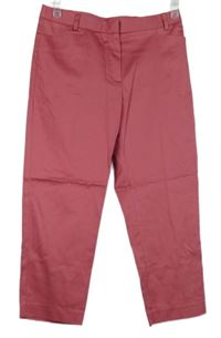 Dámské malinové capri kalhoty s puky M&S