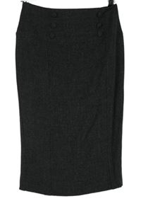 Dámská tmavošedá pouzdrová midi sukně Papaya 