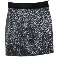 Dámska strieborná flitrová sukňa George