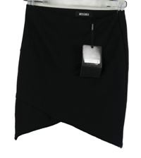 Nové - Dámska čierna rebrovaná minisukňa MissGuided