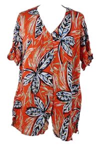 Dámská čerená květovaná halenka Seidel 