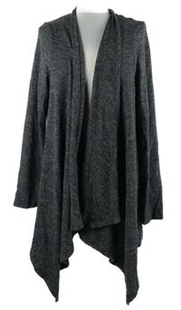 Dámský tmavošedý melírovaný svetrový cardigán George 