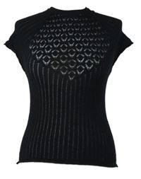 Dámské černé pletené tričko Zara 