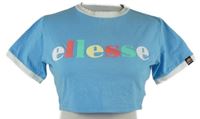 Dámské světlemodré crop tričko s logem Ellesse 