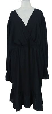 Dámske čierne vzorované šaty Shein