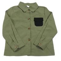 Khaki halenka s kapsou Shein