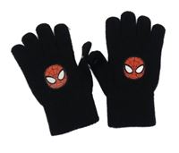 Černé rukavice so Spidermanem