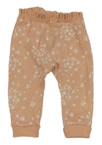 Světlerůžové květinové tepláky George