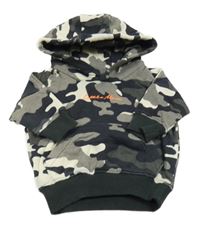 Army mikina s nápisom a kapucňou Next