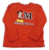 Červené triko s Mickey Mousem Disney