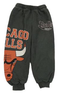 Šedé tepláky Chicago Bulls Zara