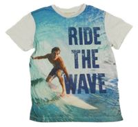 Bielo-modré tričko so surferom BOYS
