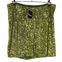 Nové - Dámské khaki flitrové společenské kraťasy Peacocks