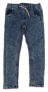 Tmavomodré teplákové skinny rifle Kiki&Koko