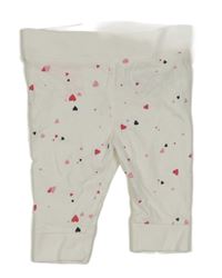 Biele ľahké tepláky so srdiečkami Dopodopo