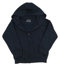 Tmavomodrá prepínaci mikina s kapucňou Primark