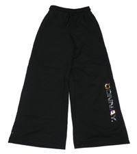 Čierne široké tepláky s nápisom Donnay