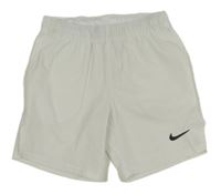 Bílé šusťákové funkční kraťasy s logem Nike