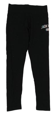 Čierne legíny s logom Jack Wills