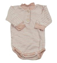 Růžovo-bílé pruhované body 