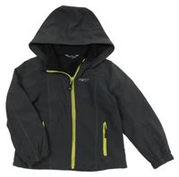 Antracitová softshellová bunda s kapucí Meru