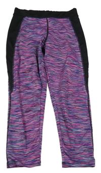 Barevno-černé sportovní legíny Primark