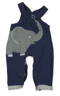 Tmavomodré teplákové lacláče se sloníkem Topomini 