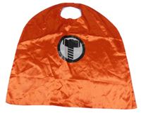 Kostým - Červený/modrý saténový plášť 