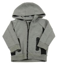 Sivo-čierna prepínaci mikina s kapucňou F&F