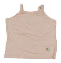 Světlerůžový top s výšivkou C&A