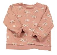 Ružová kvetovaná mikina C&A