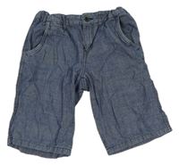 Modré plátěné kraťasy C&A