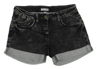 Čierne plesňové rifľové kraťasy Lemon Beret