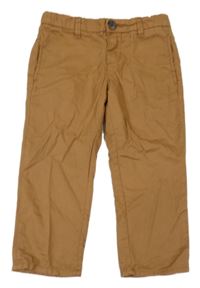 Béžové plátenné chino nohavice H&M