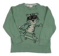 Khaki sveter s tigrom C&A