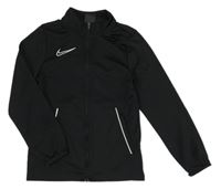 Černá  funkční sportovní propínací mikina s logem Nike