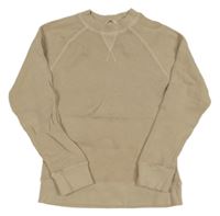 Béžová rebrovaná mikina M&S