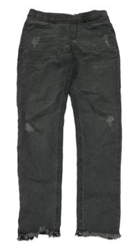 Tmavošedé riflové džegíny ošoupaného vzhledu Denim Co.