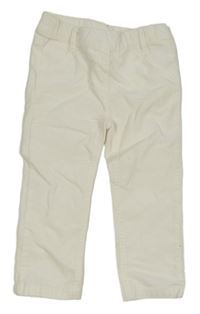 Smotanové elastické manšestráky Topomini