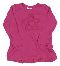 Malinová tunika s hvězdičkami z kanýrků Topolino