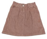 Staroružová paper bag menšestrová sukňa Matalan