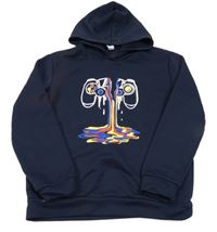 Tmavomodrá mikina s ovladačem a kapucňou SHEIN