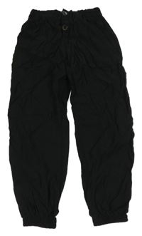 Černé paper bag kalhoty ZARA