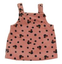 Ružové bodkovaná é fleecové šaty s Minnie George